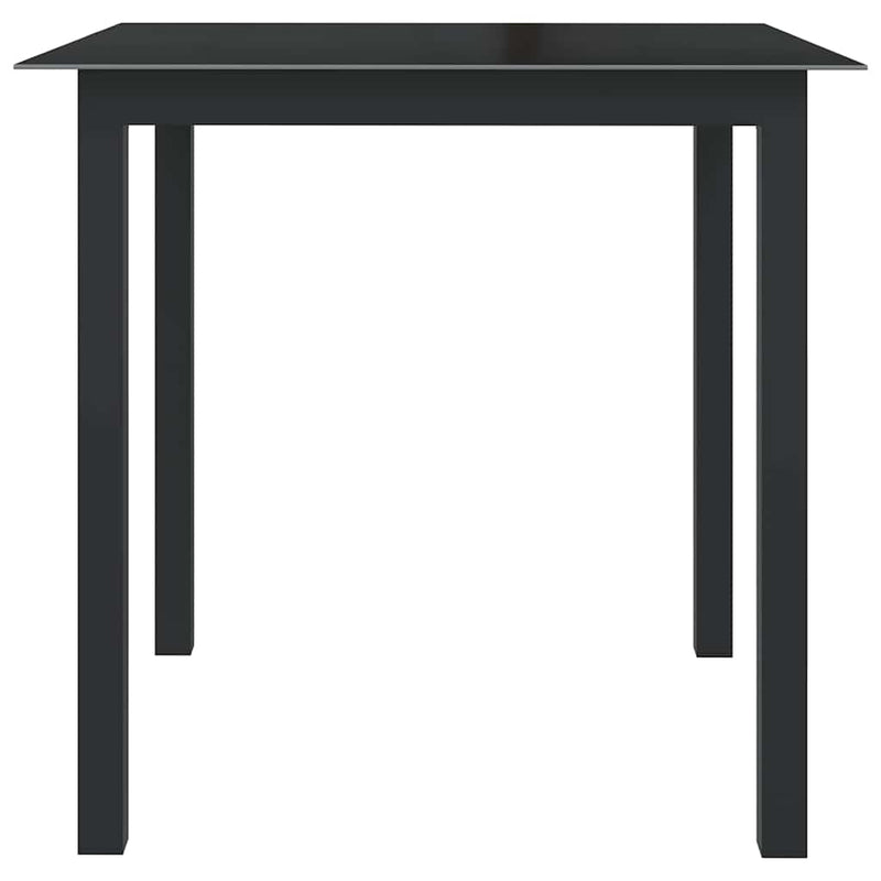 Set mobilier de grădină, 5 piese, antracit, aluminiu