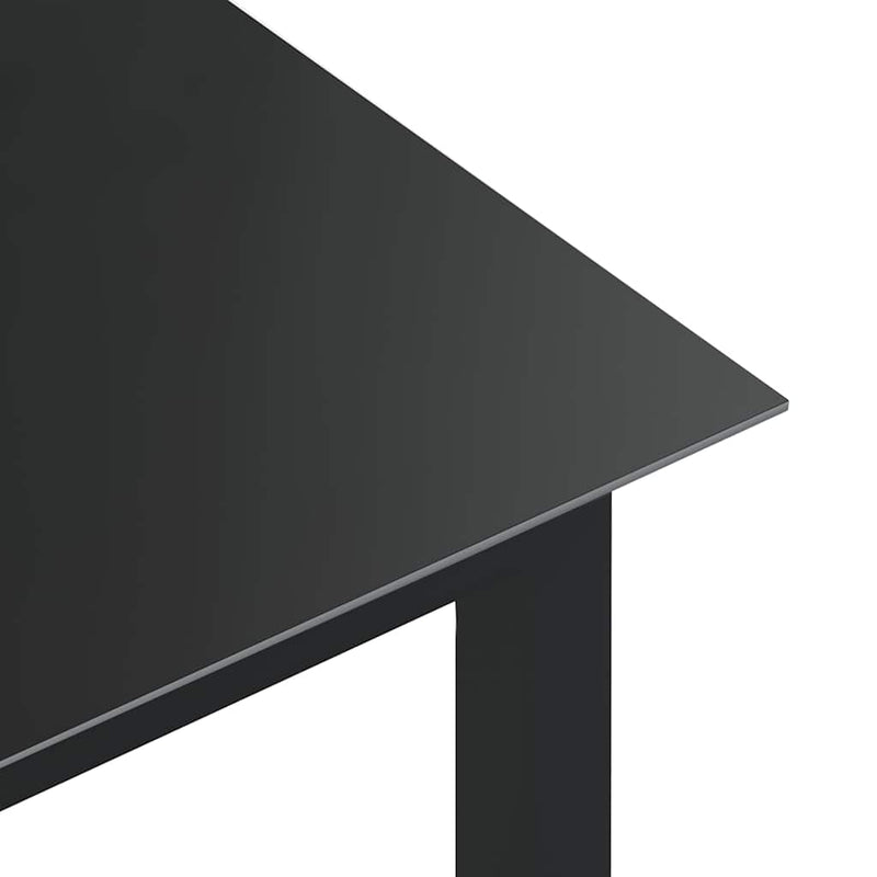 Set mobilier de grădină, 5 piese, antracit, aluminiu