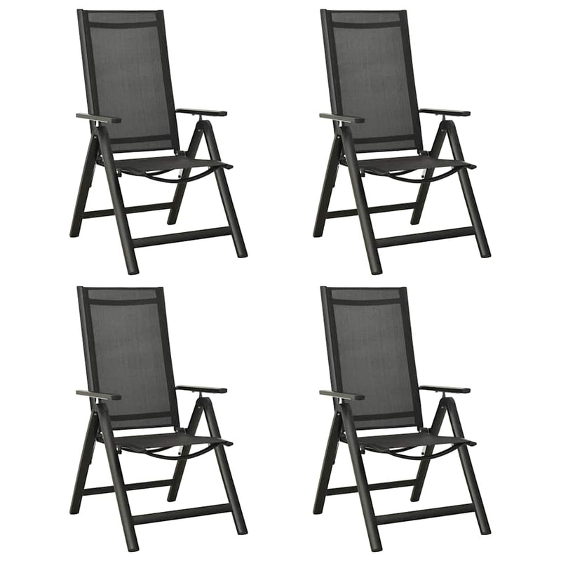Set mobilier de grădină, 5 piese, antracit, aluminiu