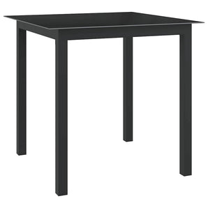 Set mobilier de grădină, 5 piese, antracit, aluminiu