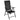 Set mobilier de grădină, 7 piese, negru, aluminiu