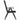 Set mobilier de grădină, 7 piese, negru, aluminiu