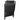 Set mobilier de grădină, 7 piese, negru, aluminiu