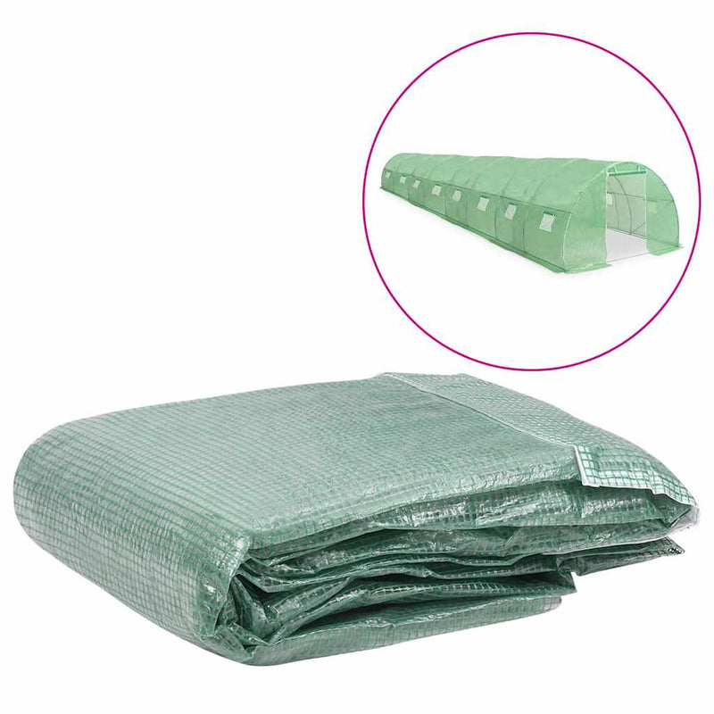 Copertină rezervă pentru seră (13,5 m²), verde, 300x1200x200 cm