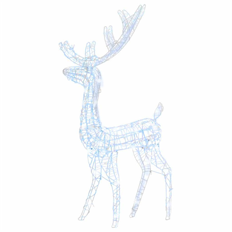 Decorațiune de Crăciun ren 140 LED-uri alb rece 128 cm acril
