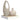 Raft de perete suspendat, stejar/alb, 23x23,5x3,8 cm, MDF