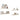 Rafturi perete suspendate 4 buc. stejar/alb 90x23,5x3,8 cm MDF