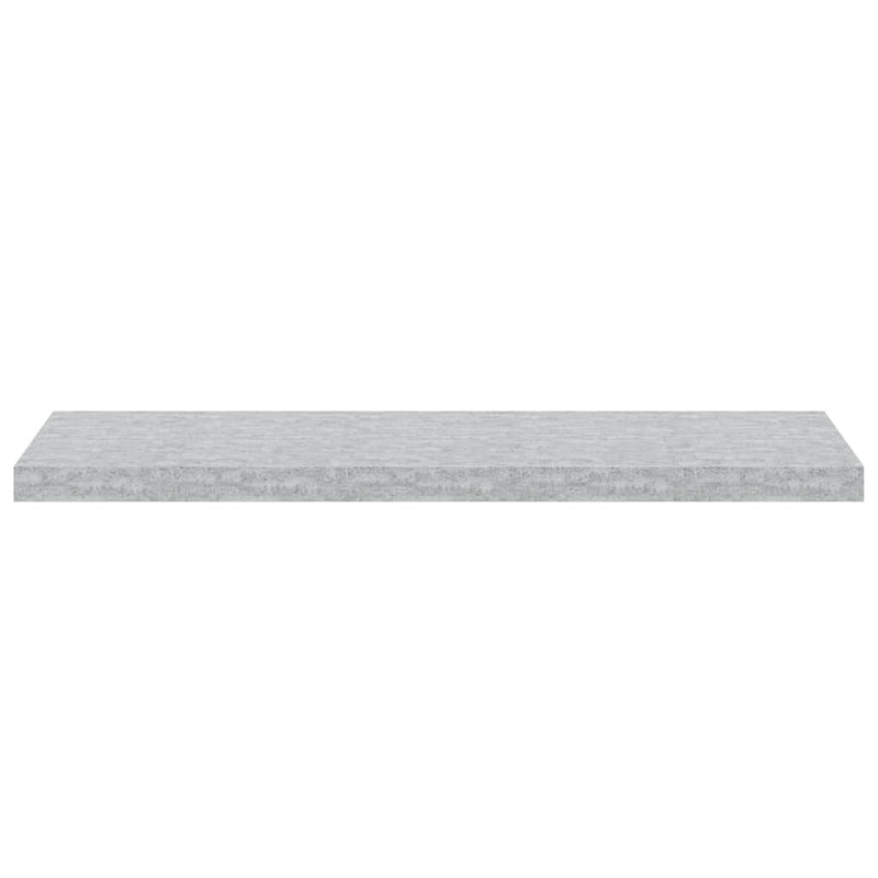 Rafturi perete suspendate 2 buc. gri beton 90x23,5x3,8 cm MDF