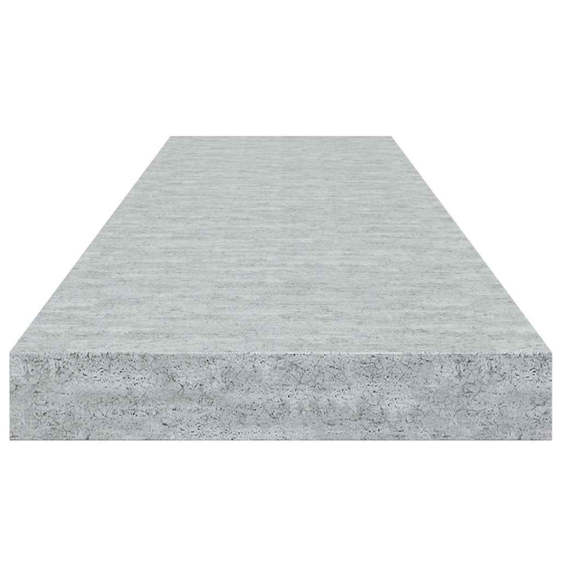 Rafturi perete suspendate 2 buc. gri beton 90x23,5x3,8 cm MDF