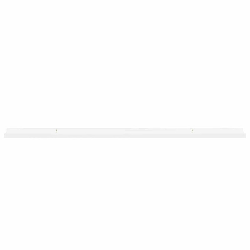 Rafturi de perete, 2 buc., alb extralucios, 115x9x3 cm
