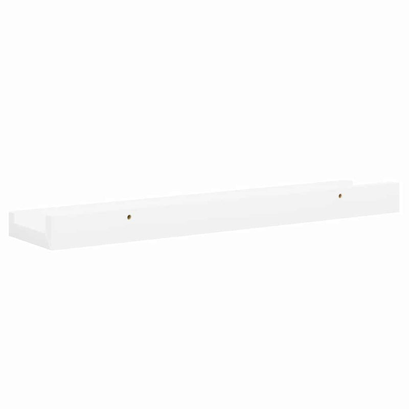 Rafturi de perete, 4 buc., alb, 40x9x3 cm