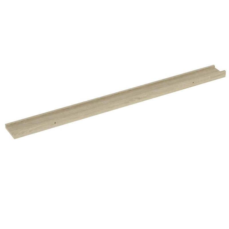Rafturi de perete, 2 buc., stejar sonoma, 100x9x3 cm