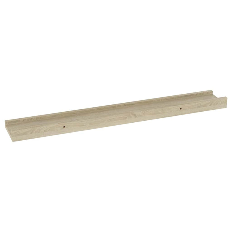 Rafturi de perete, 4 buc., stejar sonoma, 60x9x3 cm