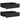 Dulap de perete cu sertare, 2 buc., negru, 40x23,5x10 cm, MDF