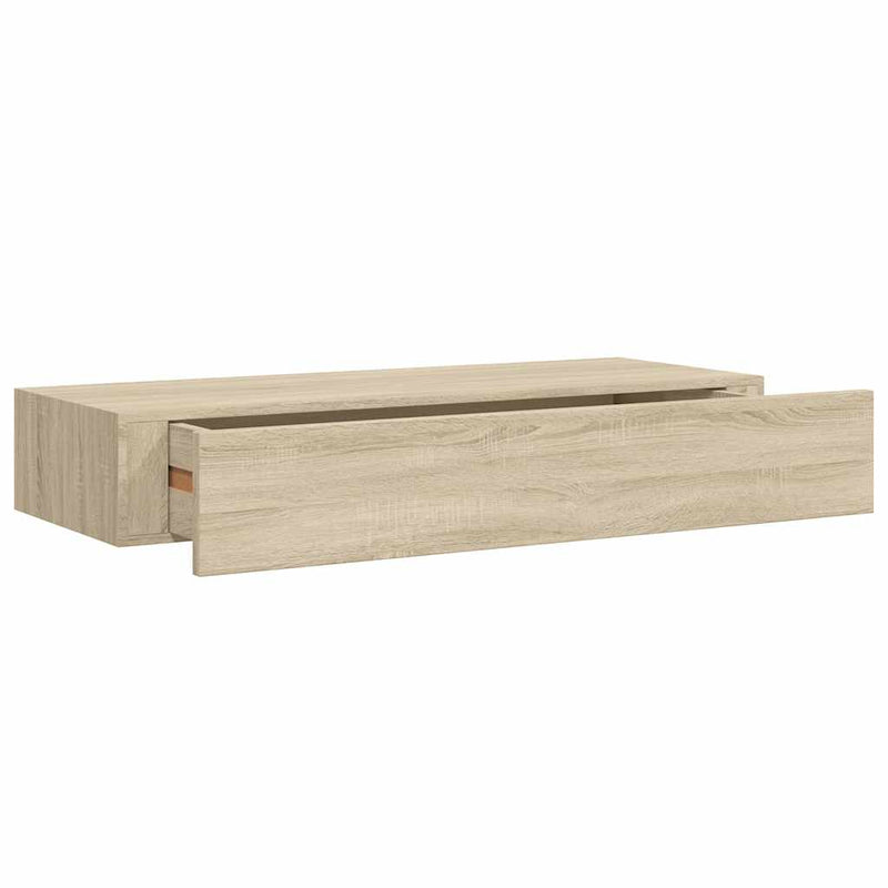 Dulap de perete cu sertar, stejar, 60x23,5x10 cm, MDF
