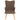 Scaun de relaxare cu taburet, maro, material textil