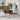 Scaun de relaxare cu taburet, maro, material textil