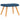 Scaun de relaxare cu taburet, albastru, textil