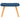 Scaun de relaxare cu taburet, albastru, textil