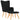 Scaun de relaxare cu taburet, negru, textil
