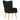Scaun de relaxare cu taburet, negru, textil