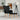 Scaun de relaxare cu taburet, negru, textil