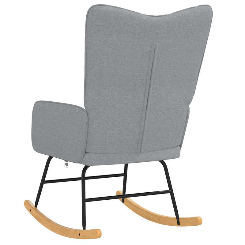 Scaun balansoar, gri deschis, material textil
