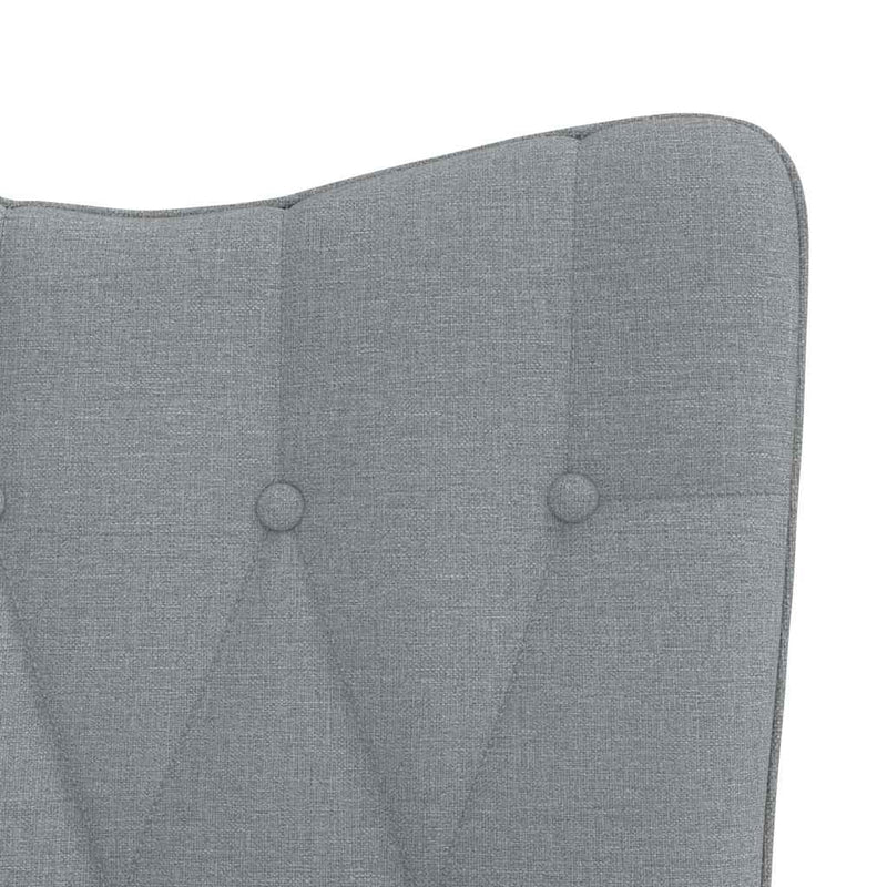 Scaun balansoar, gri deschis, material textil