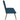 Scaun de relaxare, albastru, catifea