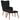 Scaun de relaxare cu taburet, negru, catifea
