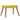 Scaun relaxare cu taburet, galben muștar, catifea