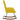 Scaun balansoar, galben muștar, catifea