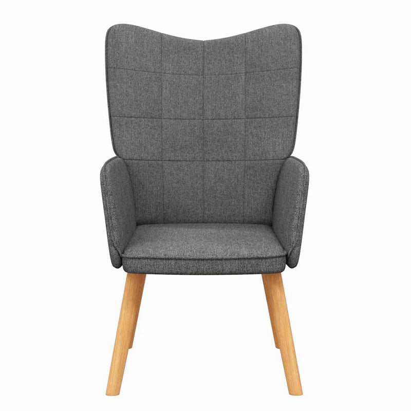 Scaun de relaxare, gri închis, material textil