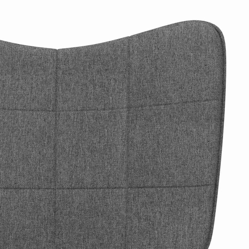 Scaun de relaxare, gri închis, material textil