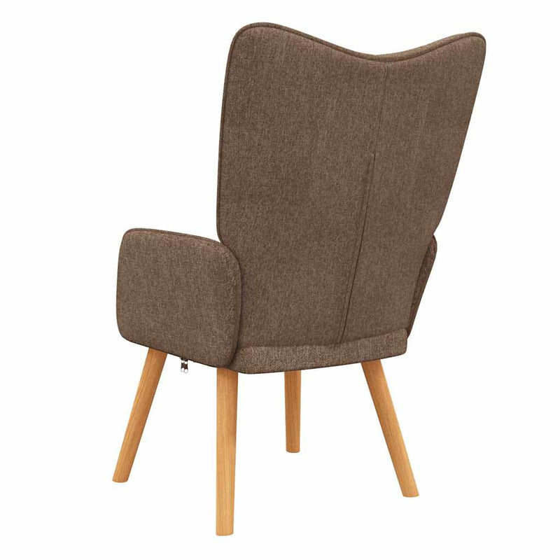 Scaun de relaxare, maro, material textil