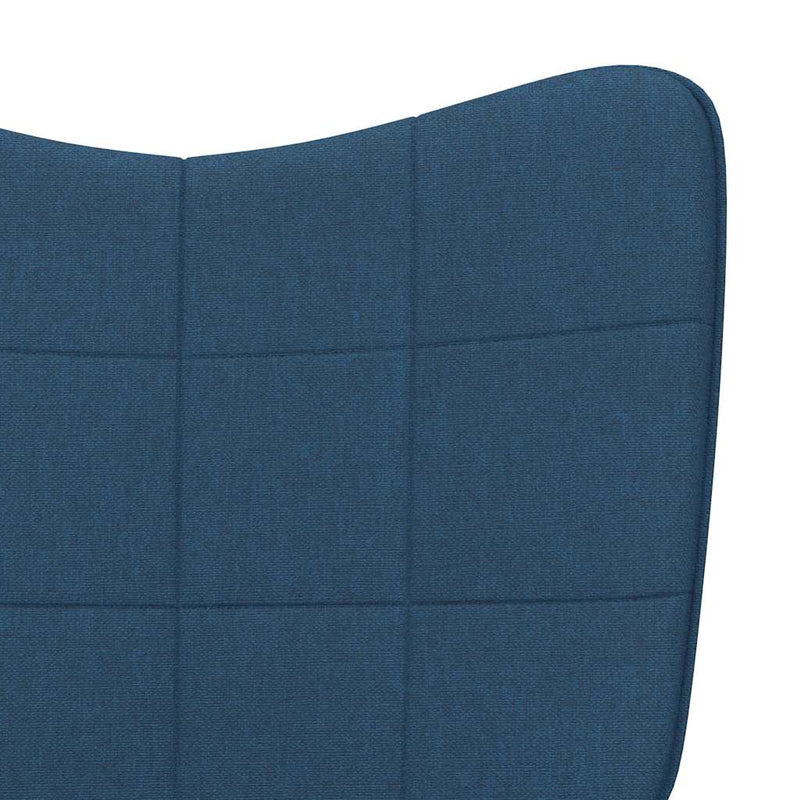 Scaun de relaxare, albastru, material textil