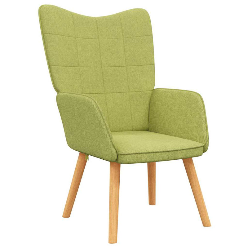 Scaun de relaxare, verde, material textil