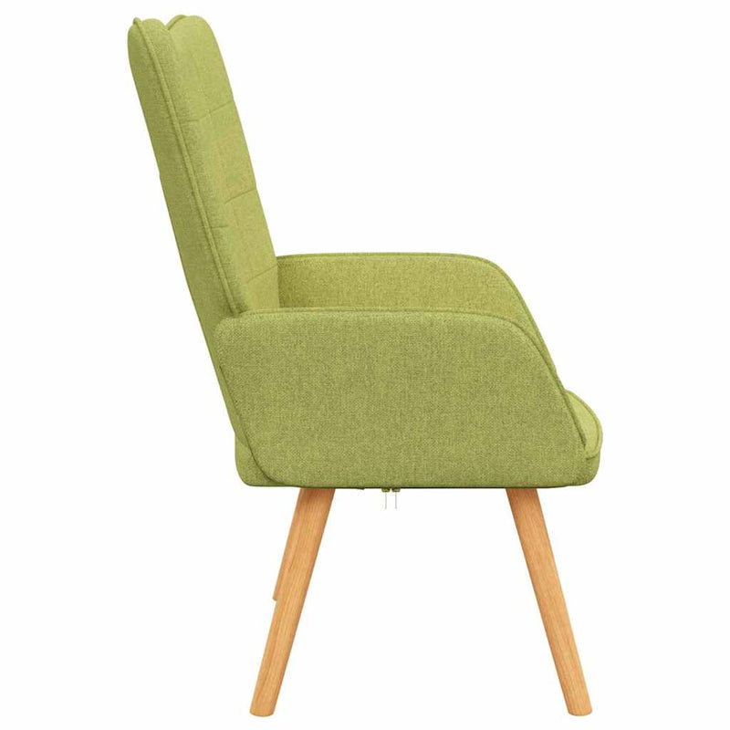 Scaun de relaxare, verde, material textil