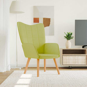 Scaun de relaxare, verde, material textil