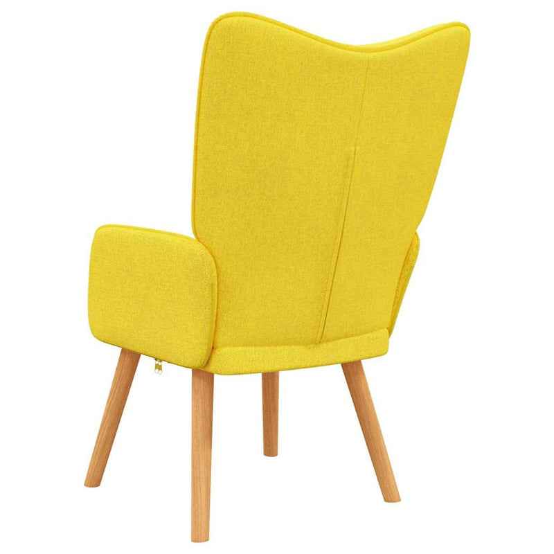 Scaun de relaxare, galben muștar, material textil