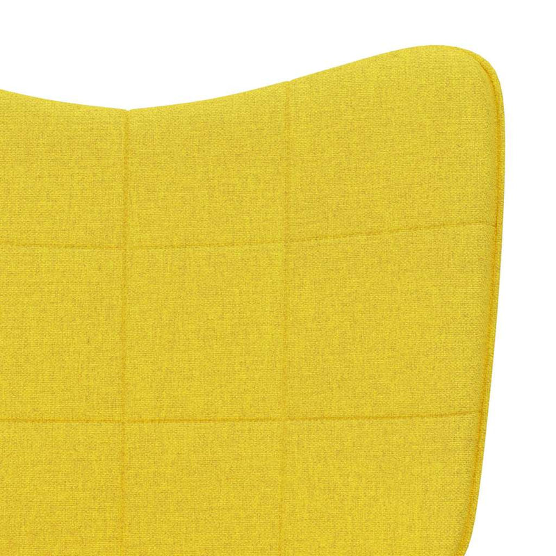 Scaun de relaxare, galben muștar, material textil