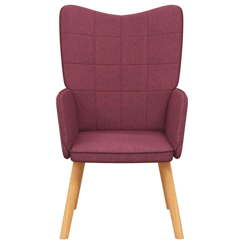 Scaun de relaxare, roșu vin, material textil
