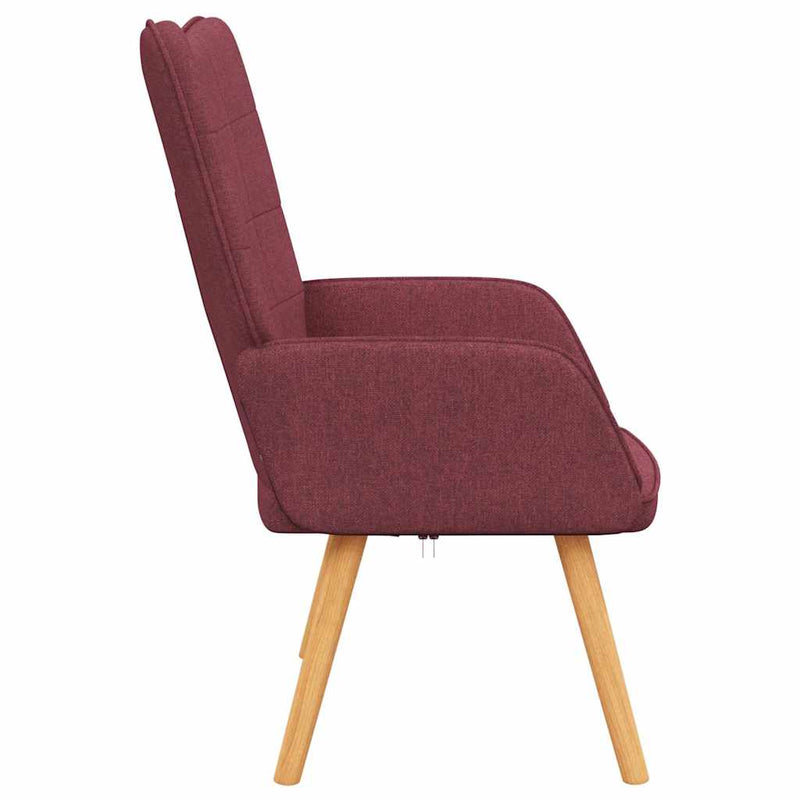 Scaun de relaxare, roșu vin, material textil