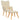 Scaun de relaxare cu taburet, crem, textil