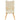 Scaun de relaxare cu taburet, crem, textil