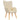 Scaun de relaxare cu taburet, crem, textil