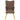 Scaun de relaxare cu taburet, maro, textil