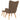 Scaun de relaxare cu taburet, maro, textil