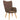 Scaun de relaxare cu taburet, maro, textil