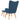 Scaun de relaxare cu taburet, albastru, textil